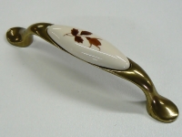 ручка бронза керамика бутон (лапа)